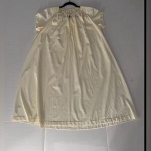 Vintage 70s Claire Sandra Cream Nylon Peignoir Maxi Nightgown USA Rare